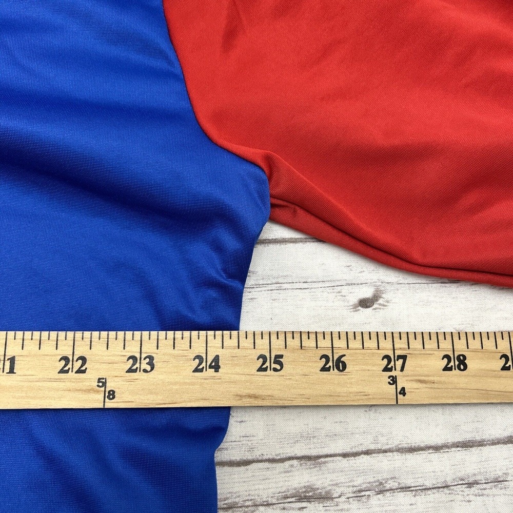 Kansas Jayhawks Adidas Sweatshirt Pullover Men's Large Blue 1/4 Snap Official - Picture 8 of 9